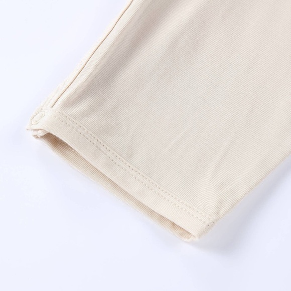 Cream Bamboo Sleeveless Buttoned Jumpsuit - Picture 6 of 8